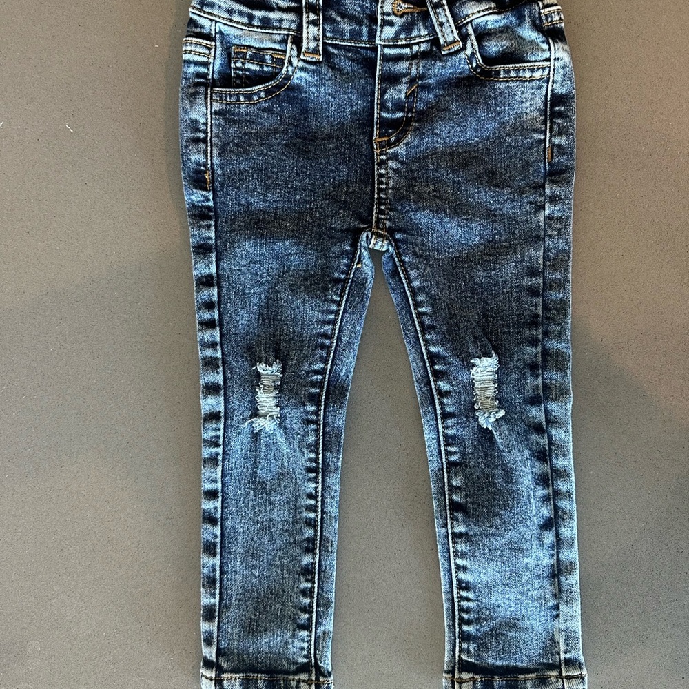 Classic Blue Acid Wash ultra skinny Denim